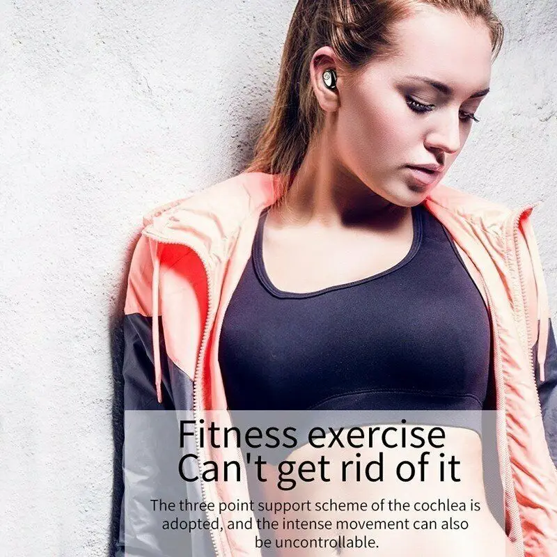 Миниатюрные беспроводные наушники Bluetooth 5 0 TWS с активным шумоподавлением