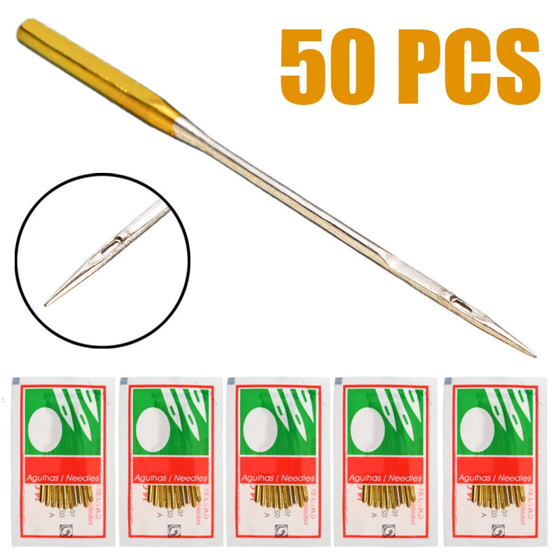 50pcs бытовая швейная машина иглы резьбы промышленный Универсальный комплект