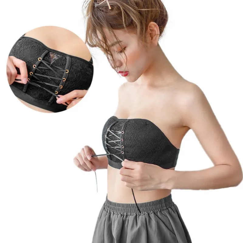 Женский спортивный кружевной бюстгальтер без оправы нижнее белье с открытой