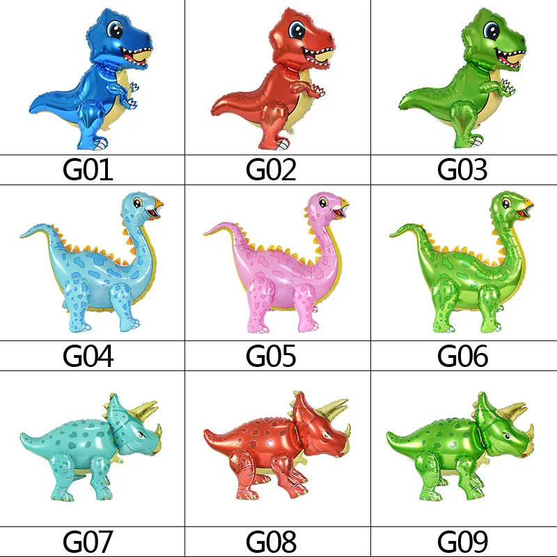 

4D Walking Dinosaur Foil Balloon Kids Boy Toy Animal Balloon Children Birthday Party Decoration Supplies Jungle Party Air Ballon