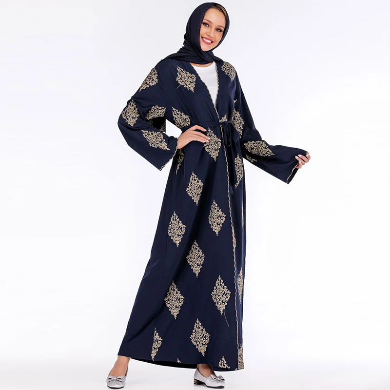 Кимоно абайя из Дубая мусульманское хиджаб платье размера плюс кафтан