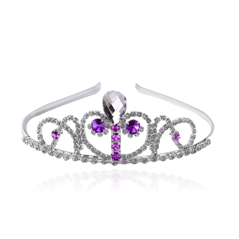 Princess Crystal Crown Jewellery Tiara Headband Fashion Flower Girls Hair Accessories Banquet Party Jewelry | Украшения и