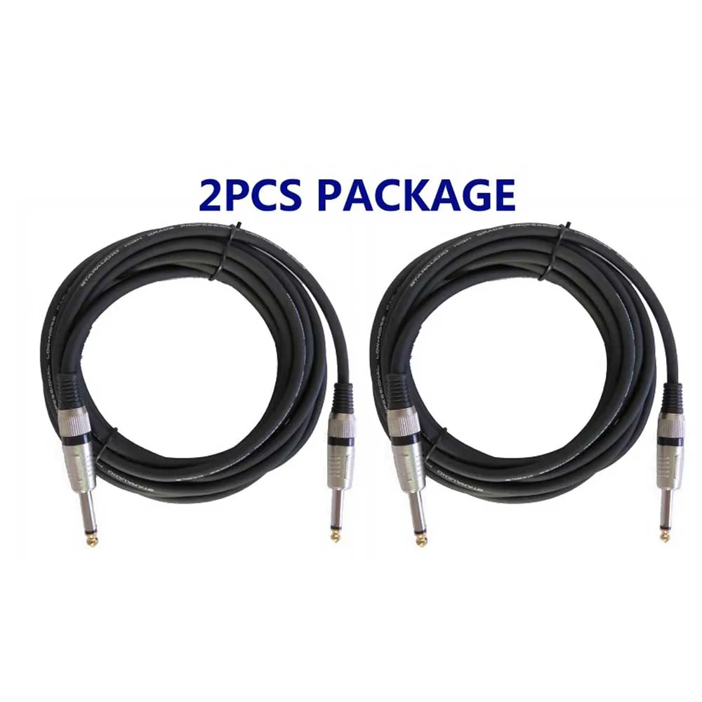 STARAUDIO 2 шт. 15 футов (4 5 м) инструмент гитара аудио динамик 1/4 "до 1/4" моно Мужской