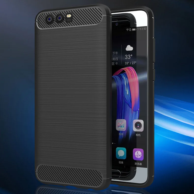 Чехол для Huawei Honor 9 мягкий чехол из углеродного волокна телефона 5 65 дюйма
