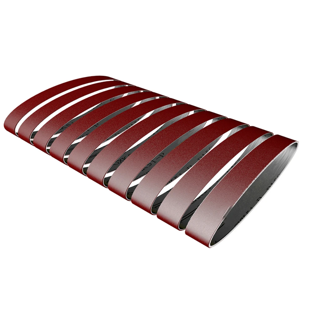 Набор шлифовальных лент комплект из 10 сменных насадок с зернистостью 60-1000 для