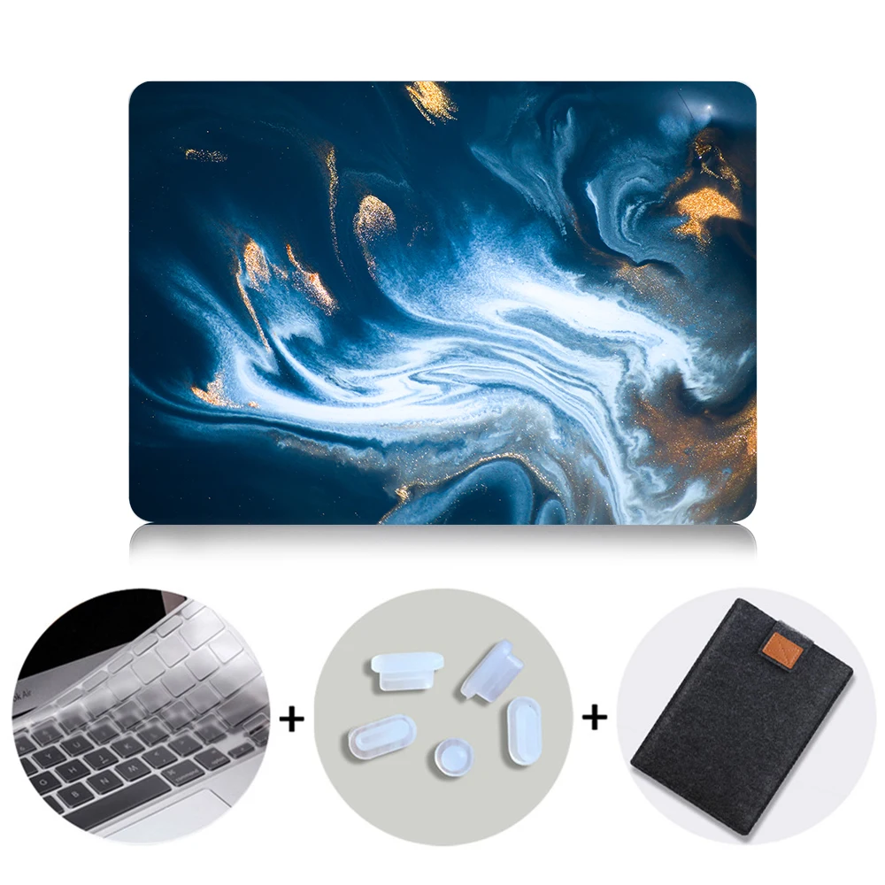 MB10 MTT Мрамор чехол для ноутбука Macbook Air Pro retina, возрастом 11, 12, 13, 15 с сенсорной панелью жесткий чехол для macbook pro 13,3 дюймов чехол для ноутбука Funda - Цвет: MB10