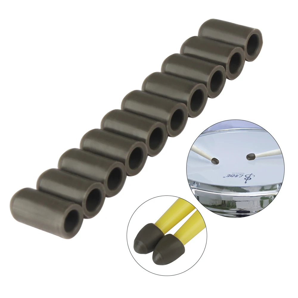 Тихие наконечники для барабанных палочек из силикона 10 шт. | Спорт и развлечения