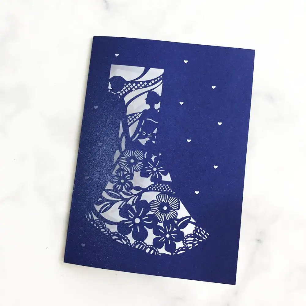 50 шт. милое дизайнерское пригласительное платье для свадьбы Нарядное Вечерние