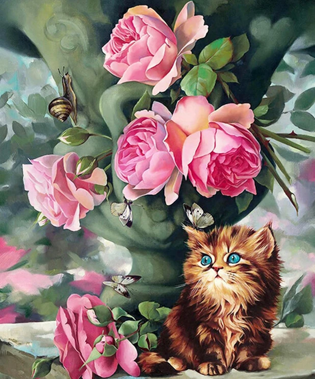 

A14410 11CT/14CT/18CT/25CT/28CT oil street patterns Counted Cross Stitch DIY Cross Stitch Kits Embroidery Needlework Sets