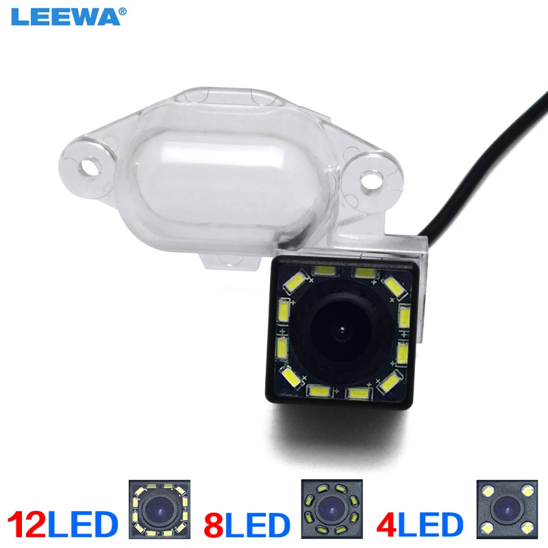 LEEWA HD Автомобильная запасная Водонепроницаемая камера заднего вида Wiht 4LED/8LED/12LED
