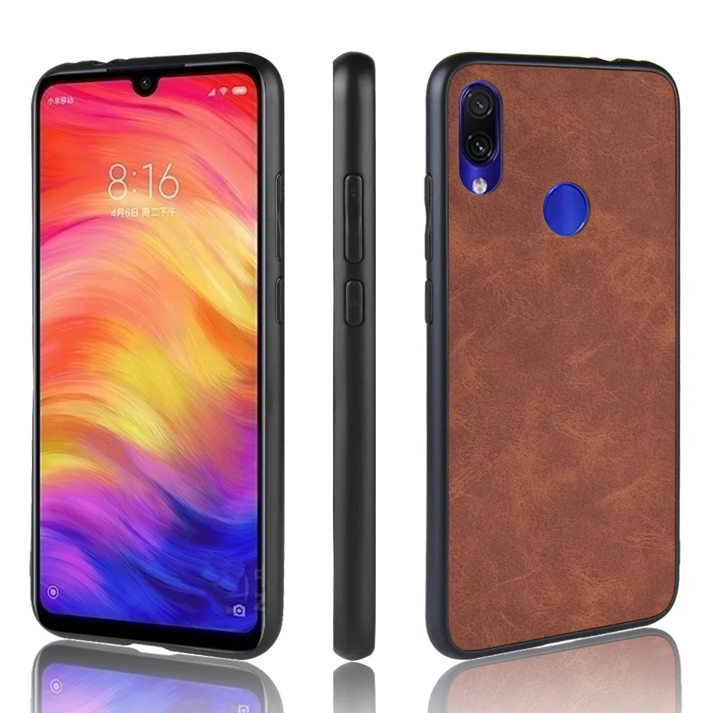 Чехол для телефона с жесткой задней частью из кожи овечки TPU+PU+PC, 10 штук/лот, для Xiaomi CC9 CC9E A3 9 9SE Redmi Note7 Pro 7S K20 7A GO on.