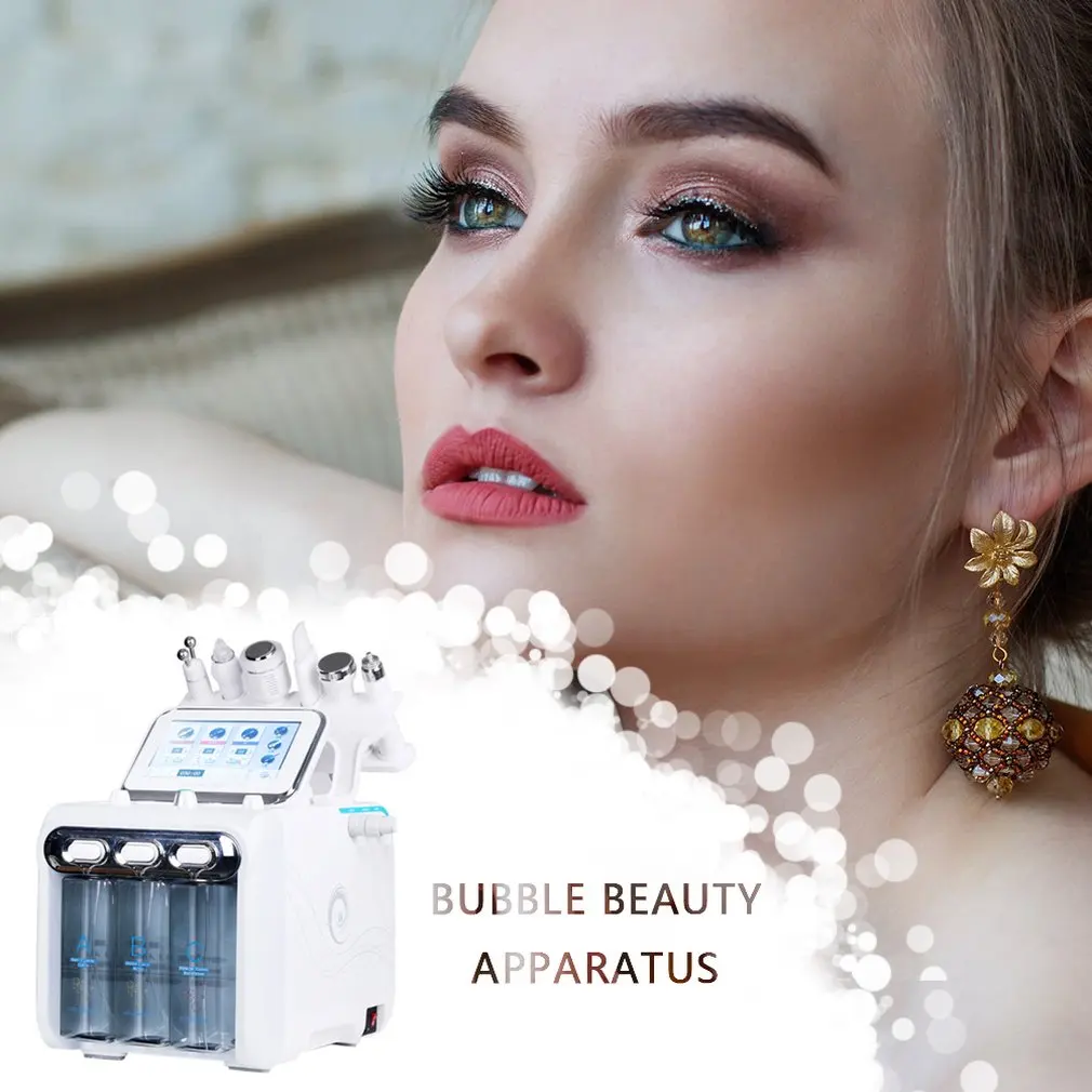 

New Six-in-one Hydrogen Oxygen Small Bubble Beauty Instrument Skin Management Micro-electric Rf Skin Rejuvenation