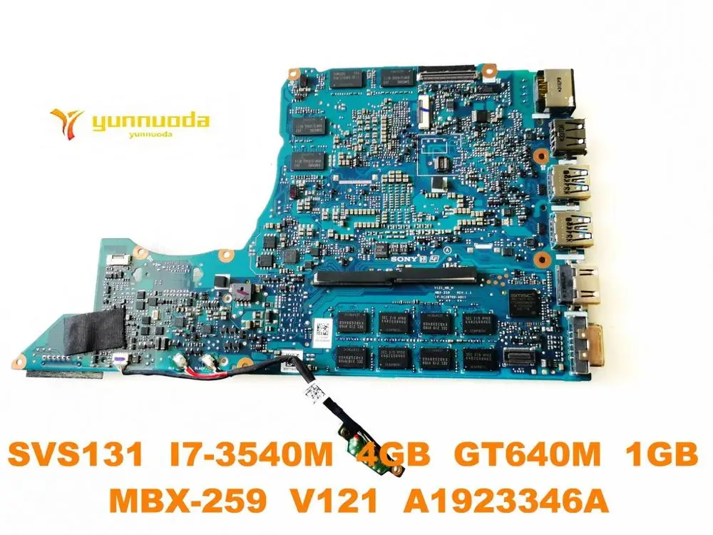 Оригинальный беспроводной контроллер для SONY SVS131 MBX-259 ноутбук otherboard I7-3540M 4 Гб GT640M 1