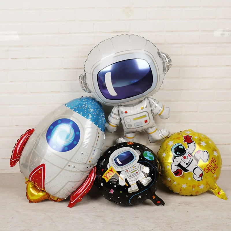 

Outer Space Astronaut Balloons Rocket Foil Balloons Galaxy Theme Boy Kids Birthday Party Decor Favors Helium Globals