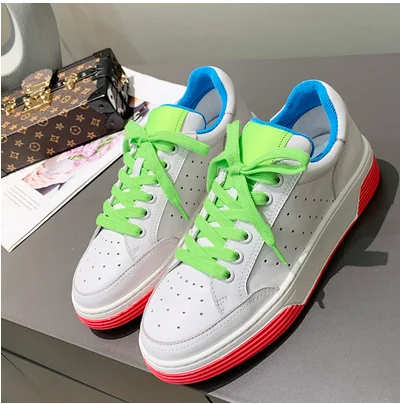 

New fashion women's sports shoes luxury shoes loafers flat casual women's shoes breathable leather sneakers sports