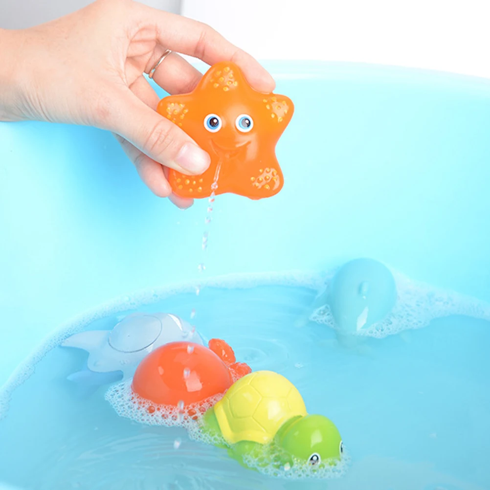 7 шт./компл. детские игрушки для рыбалки и ванны Детские плавающие купания в