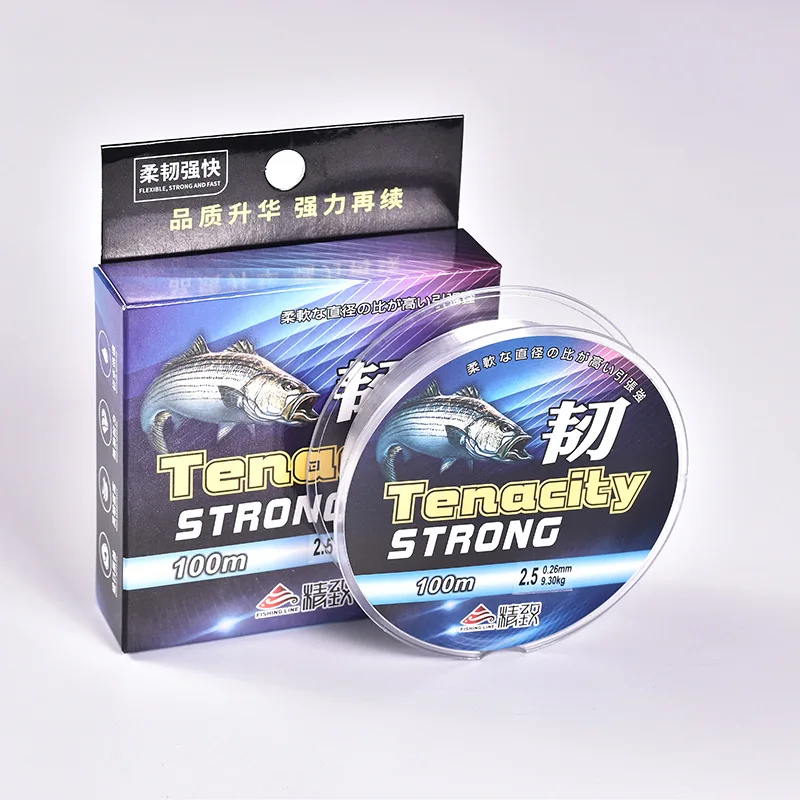 

100 метров прочная Тянущая Большая Нейлоновая Леска, рыболовная леска, полуплавающая и износостойкая леска