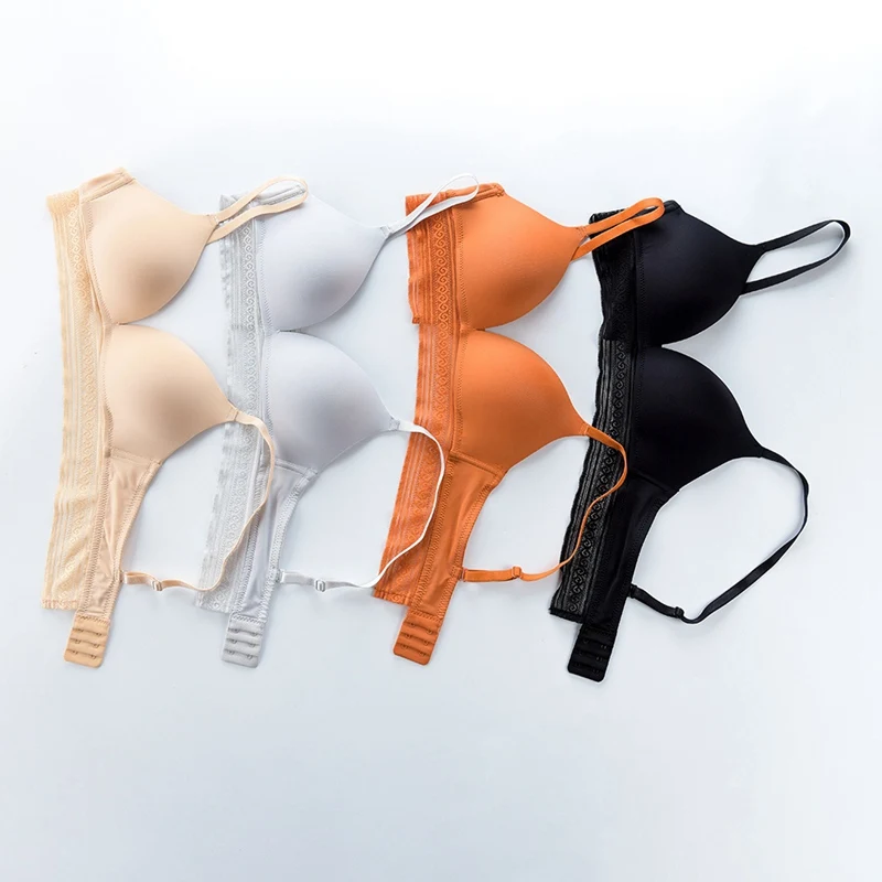 

Fashion Underwear Women Bra Set Comfort Breathable Push Up Brassiere Thick Deep V Wire Free Sexy Bras Lace Lingerie Sets Y2