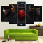Настенная картина с изображением обезьяны, 5 шт.