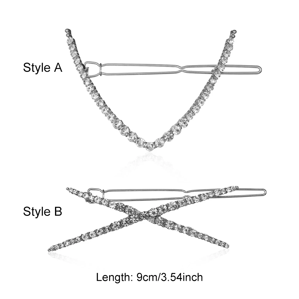Заколка для волос в Корейском стиле блестящая женская заколка с кристаллами