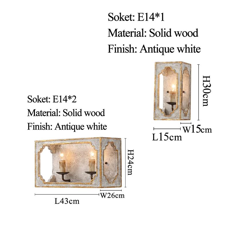 Винтажные Деревянные Настенные светильники в стиле ретро старинные бра для