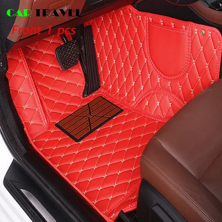 red 1 pcs Кож специальные автомобильный коврик для Mazda все модели mazda 3, 5, 6, 8 лет, CX-5 CX-7 MX-5 CX-9 CX-4 atenza стайлинга автомобилей, автомобильные аксессуары - Название цвета: red 1 pcs