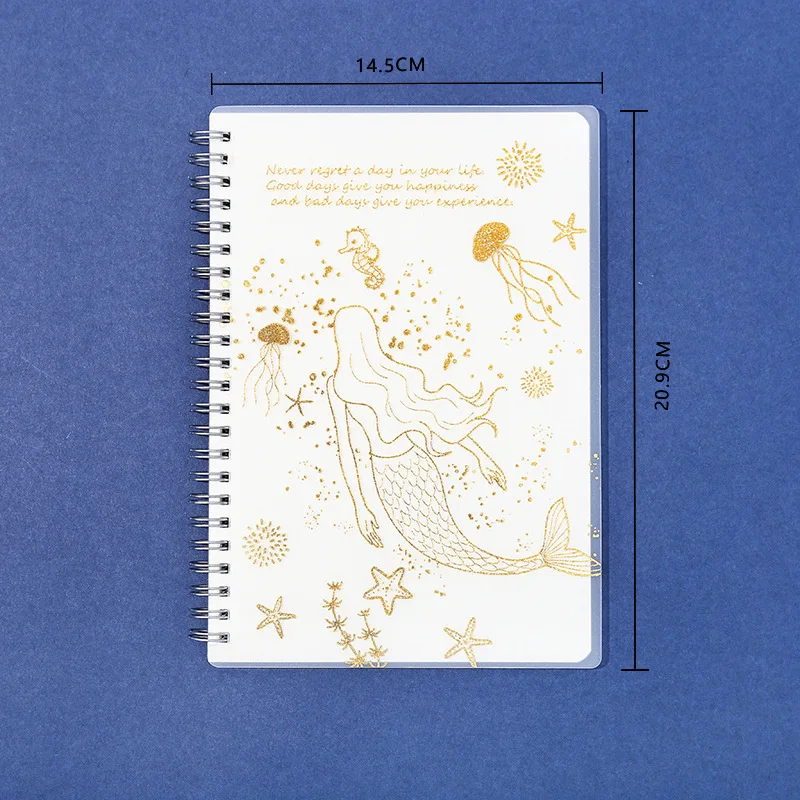 Блокнот планировщик Русалка А5 на спирали органайзер для рисования по сетке
