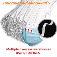 1002003005001000pcs plastic nose wire bar for diy mask single core nose bridge clips jewelry making material access white
