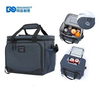 denuoniss 13l insulated thermal cooler lunch box bag for work picnic bag car bolsa refrigerator portable shoulder bag