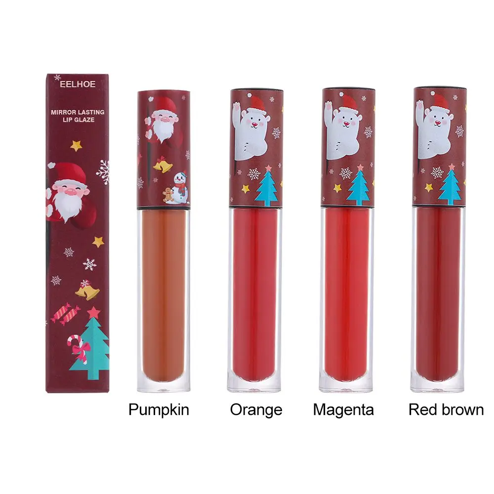 

New Makeup Shiny Mirror Woman Pearl Christmas Lip Glaze Lipstick Lip Gloss