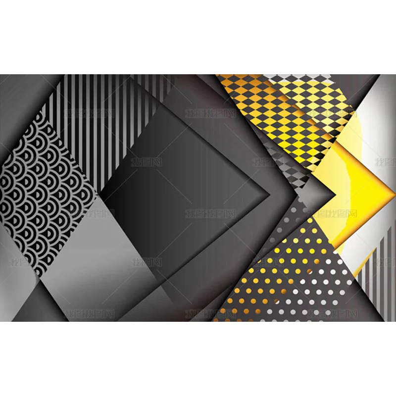 Настенные геометрические обои на заказ в скандинавском стиле персональные 3D с