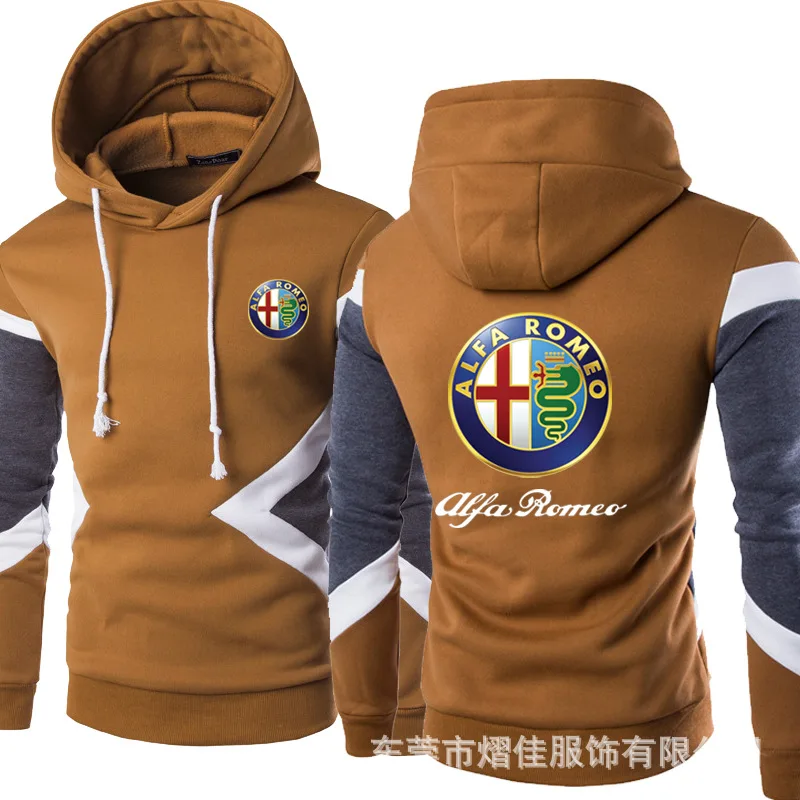 

2020 NEW hot Print Autumn Men for Alfa Romeo car logo Hoodies Sweatshirt Streetwear Jacket Hooded Tracksuit Pullover 5