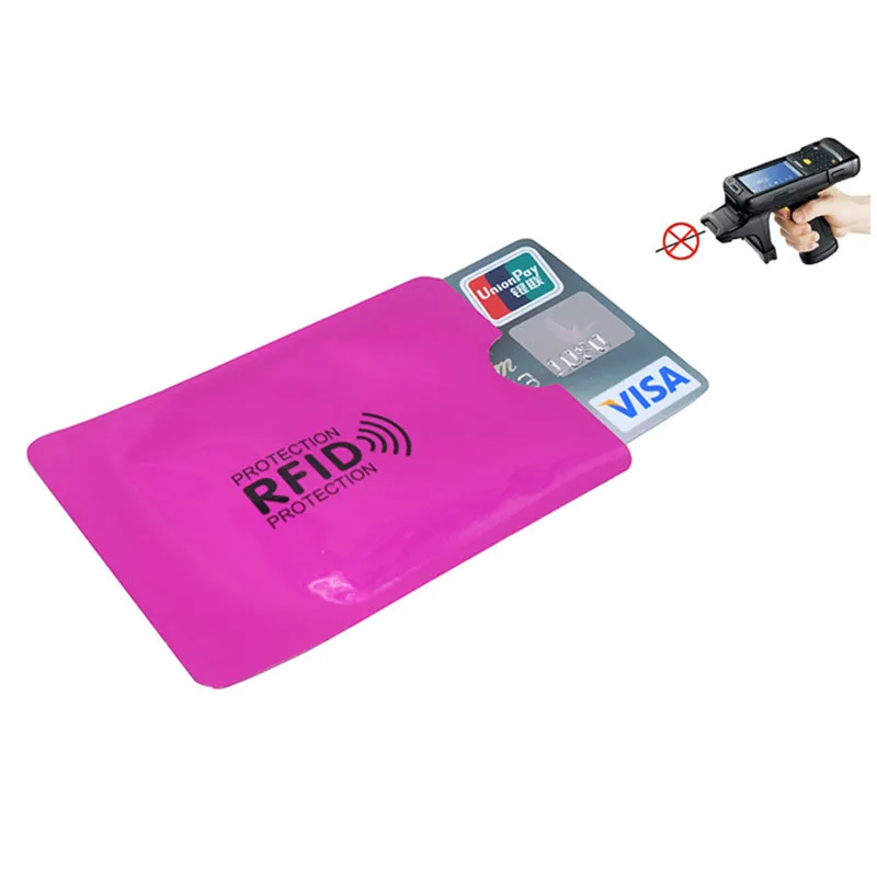 8 шт. смешанный Анти RFID кошелек Блокировка ридер Блокировка банк держатель карты Id Чехол для банковских карт защита металлический кредитный NFC Держатель алюминий