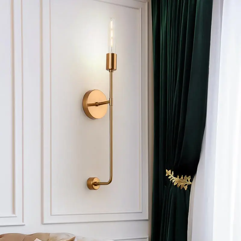 Скандинавские светодиодные настенные лампы прикроватные лестницы зеркальный