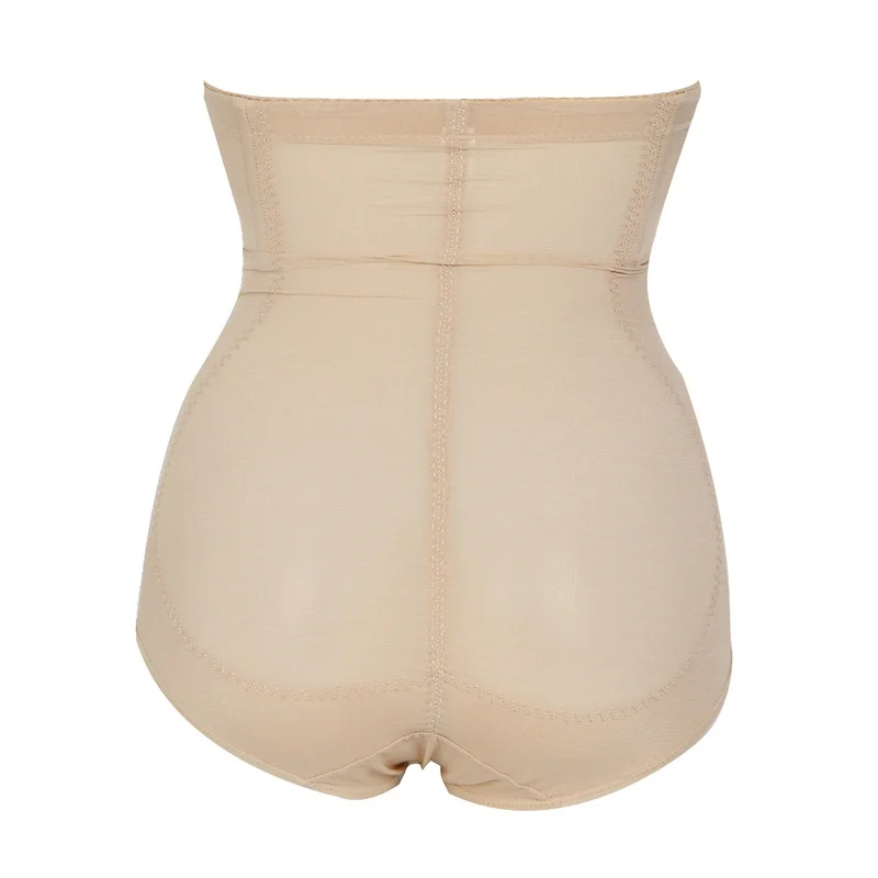 High Waisted Tummy Control Thong Women Slimming Underwear Panties Hook Mesh Body Shaping Briefs Seamless Postpartum Shapewear