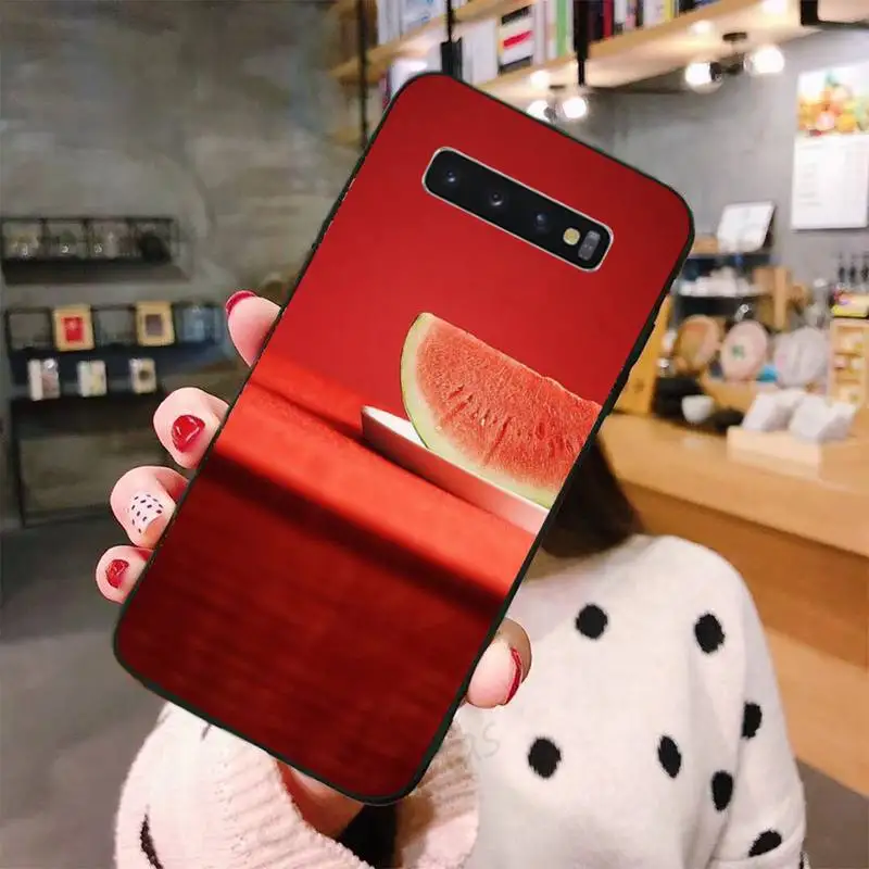 

Refreshing fruit red ice watermelon Phone Case For Samsung A50 A51 A71 A20E A20S S10 S20 S21 S30 Plus ultra 5G M11 funda shell