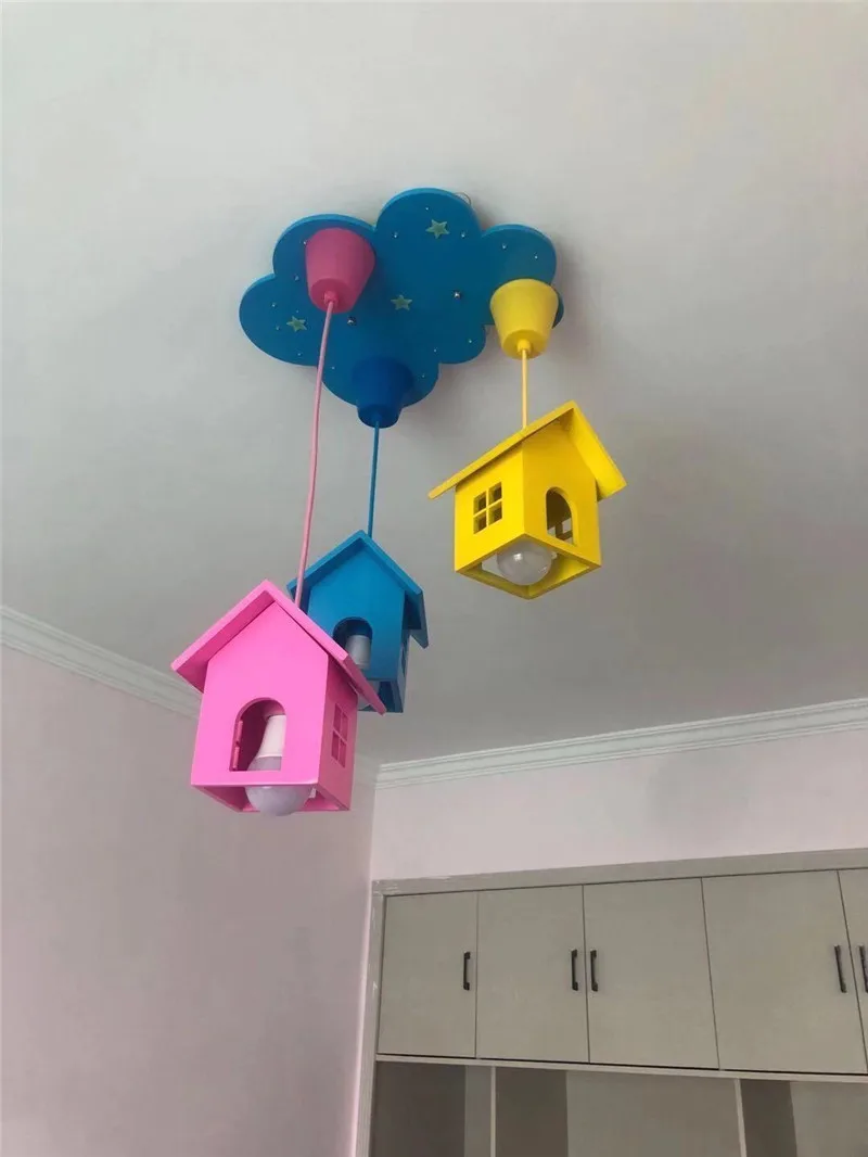 Светодиодный подвесной светильник креативная лампа в виде облака для детской