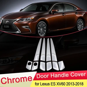 Для Lexus ES ES350 ES300h 2013 2014 2015 2016 2017 2018 XV60 хромированная дверная ручка Крышка отделка Catch автомобильные наклейки аксессуары ABS