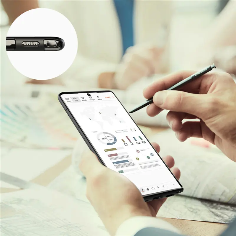 Чехол SUPCASE для samsung Galaxy Note 10 Plus( выпуск) UB style Premium Hybrid TPU бампер защитный прозрачный PC задняя крышка