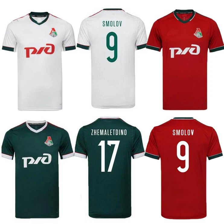 

Top Thailand 2020 Lokomotiv Moscow Jerseys Home THIRD RED 20 21 MIRANCHUK Zhemaletdinov Smolov Krychowiak Barinov Shirts