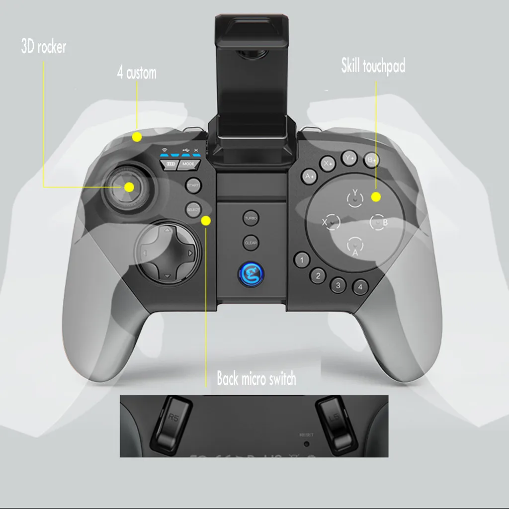 Игровой коврик беспроводной джойстик Bluetooth беспроводной джойстик игровой контроллер для PS3 Android IOS телефонный коврик приставка для телевизора