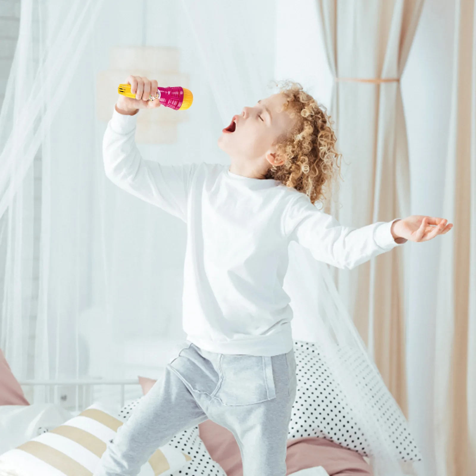 Большой микрофон с эхо-микрофоном 1 шт. голосовой преобразователь игрушка