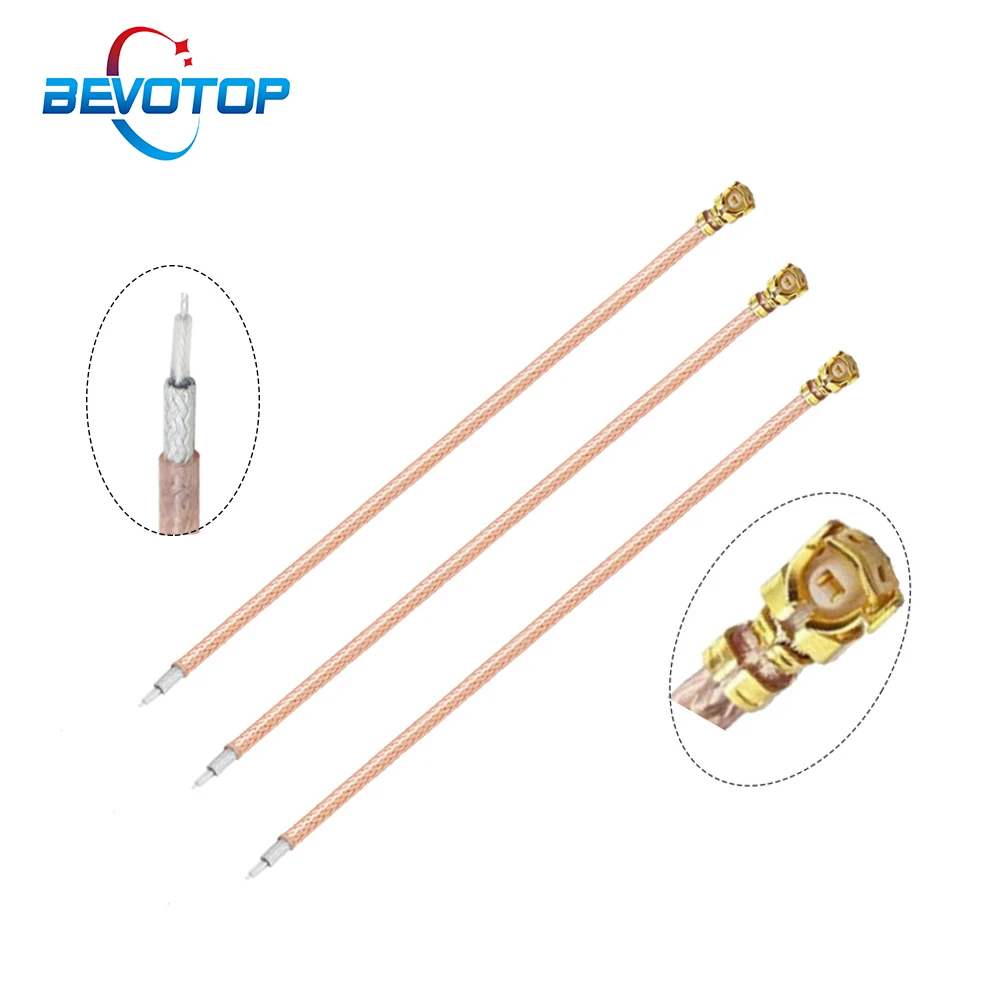 BEVOTOP 10 шт./лот односторонний U.fl IPX IPEX1 для открытого конца Soder PCB Pigtail RG178 кабель RF