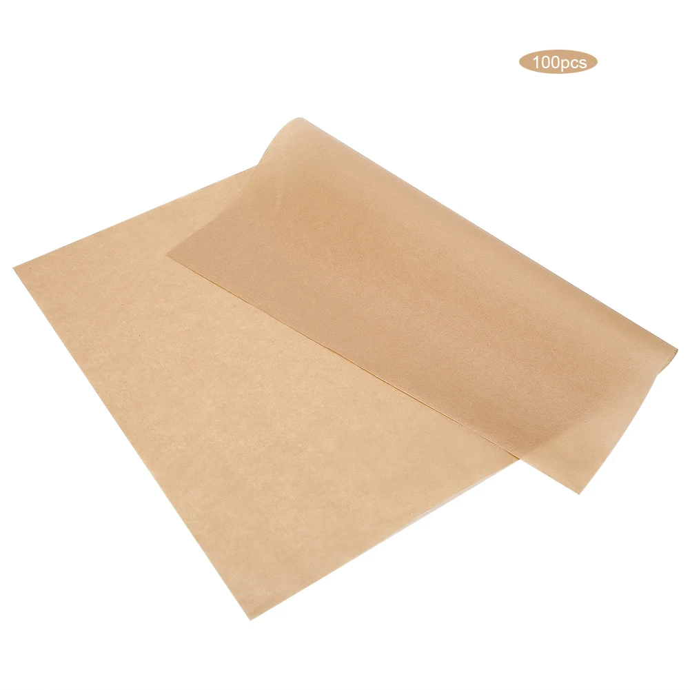 Бумага для выпечки 100 шт. Пищевая силиконовая бумага антипригарный коврик