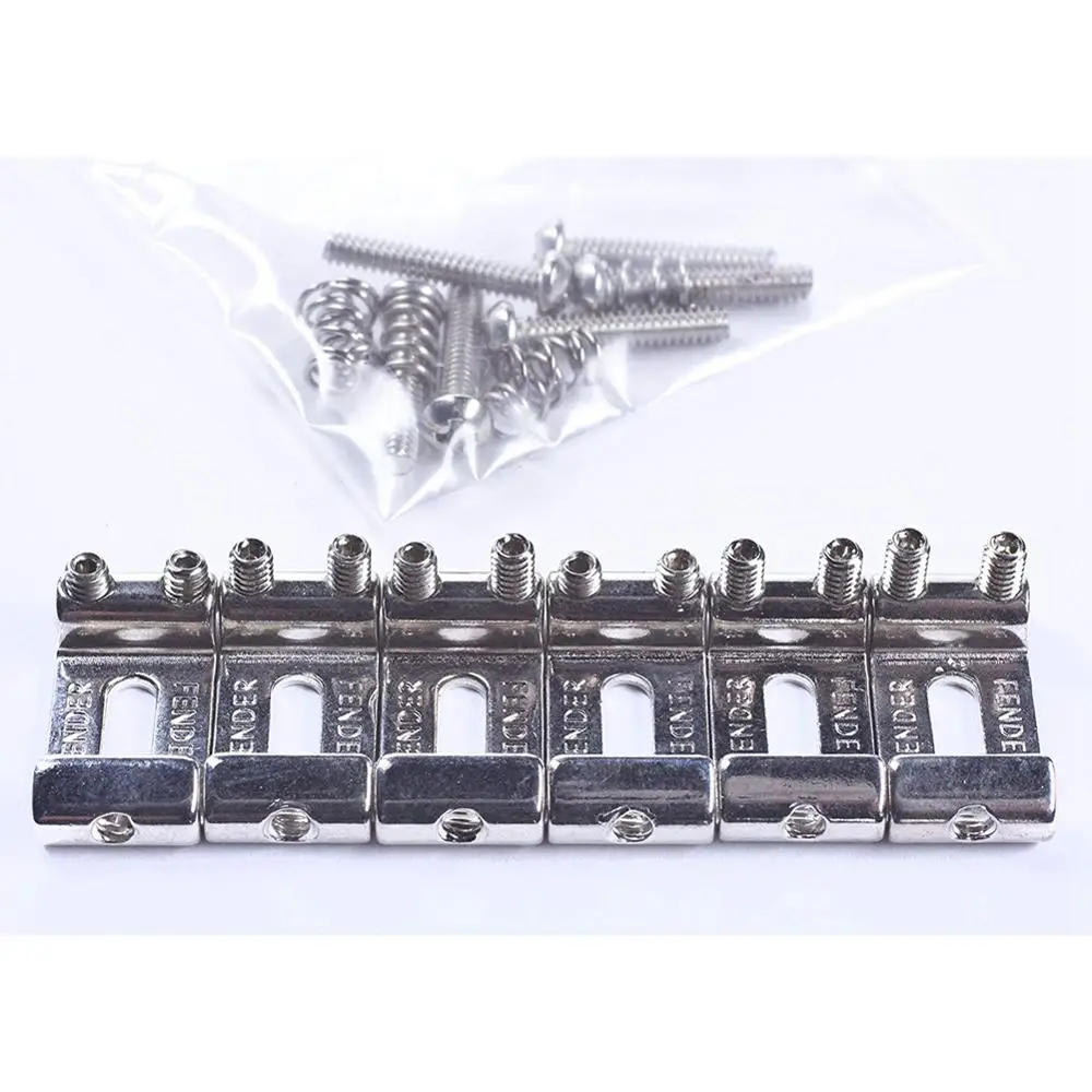 6 роликовых веревочек Vibrato Bridge кодовое седло для электрогитары Stratocaster Telecaster 3 2*1*0 5
