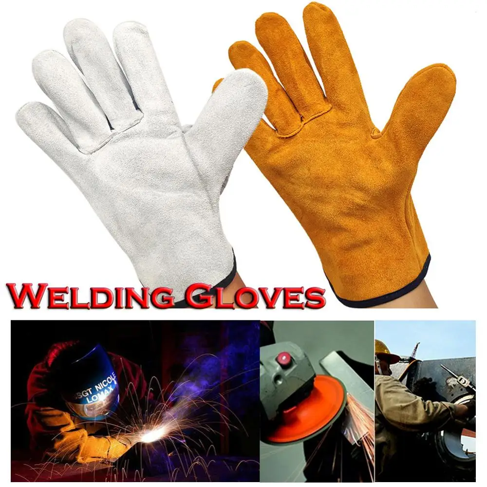Перчатки для сварочных работ Нескользящие термоизоляционные бесшовные варежки