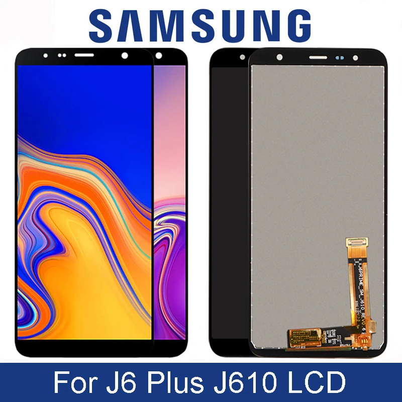 Оригинальный Super AMOLED ЖК дисплей 6 0 дюйма для Samsung Galaxy J6 Plus J610 с сенсорным экраном в
