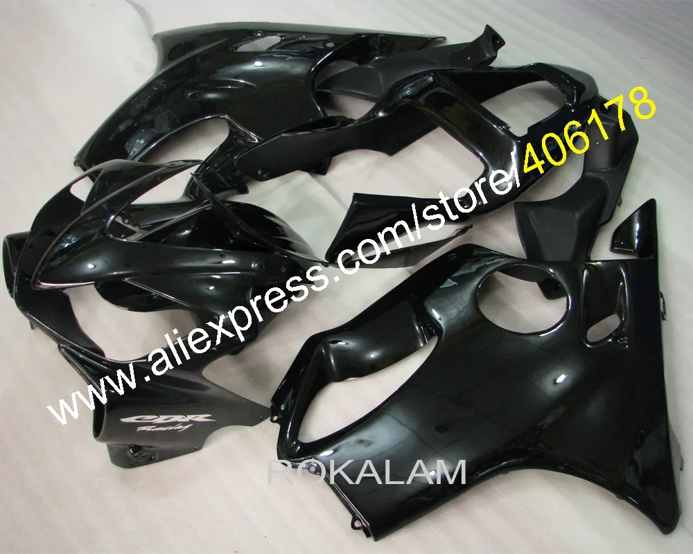 Высококачественный пластик ABS для Honda CBR600 F4i 2001-2003 черный обтекатель мотоцикла