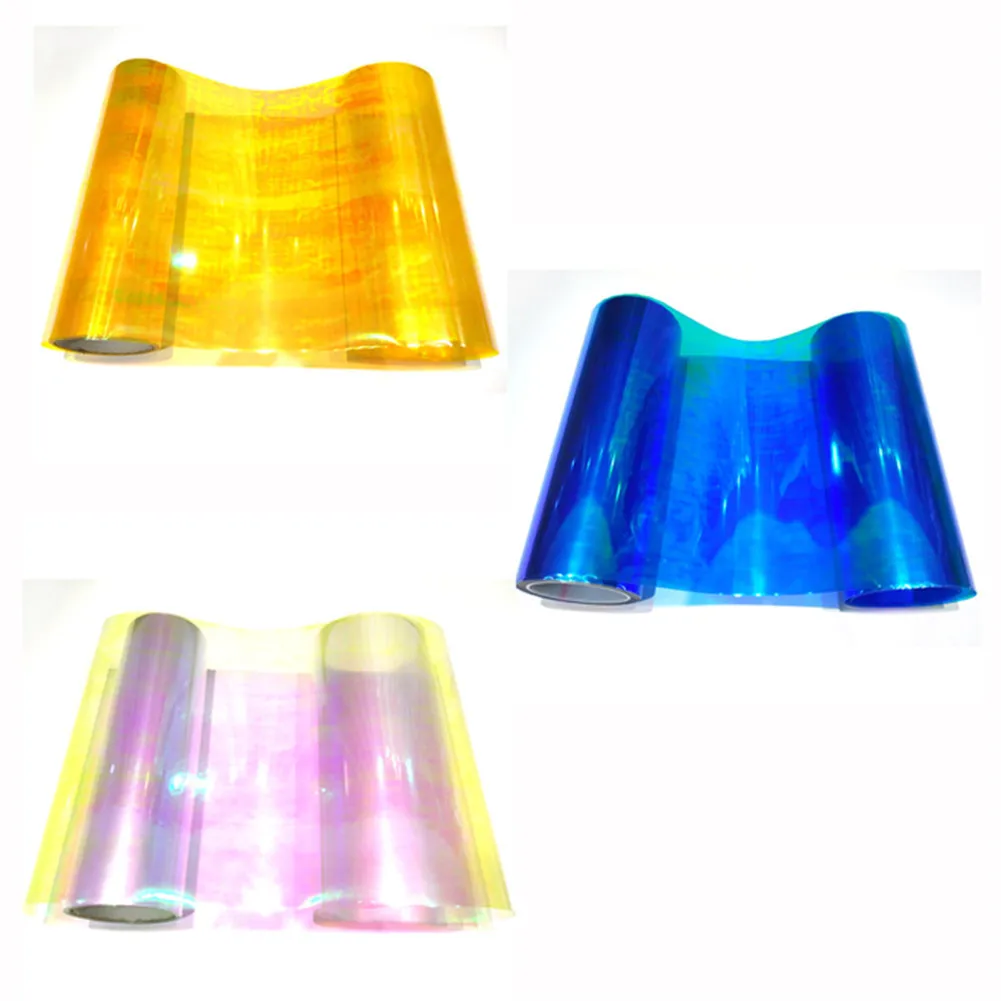 

30 X 100cm Color Changing Car Lamp Film Durable Car Light Film Decoration Car Accessories Universal Colorful Car Headlight Film