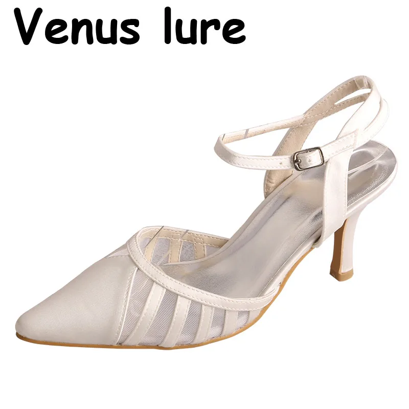 

23 Colors Wedding-shoes-bride Fashion Footwear Shoes Pointed Toe Ivory